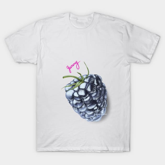 yummy blackberry T-Shirt by art_by_kristal